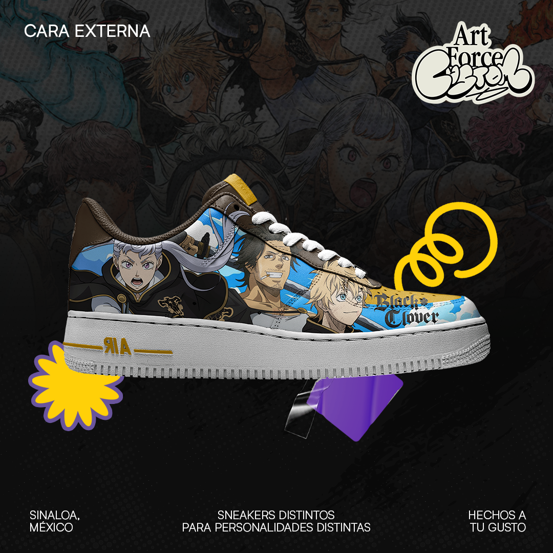 Air Force 1 x Black Bulls - Black Clover