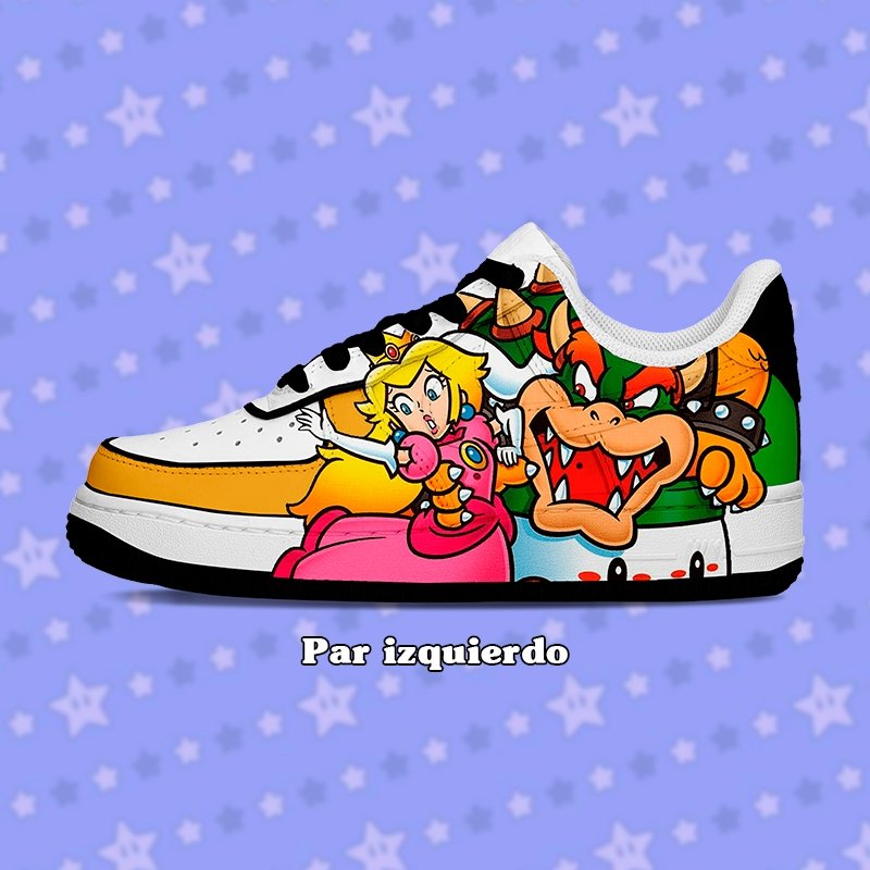 Air Force 1 Niños - Mario vs Bowser - Art Force Custom